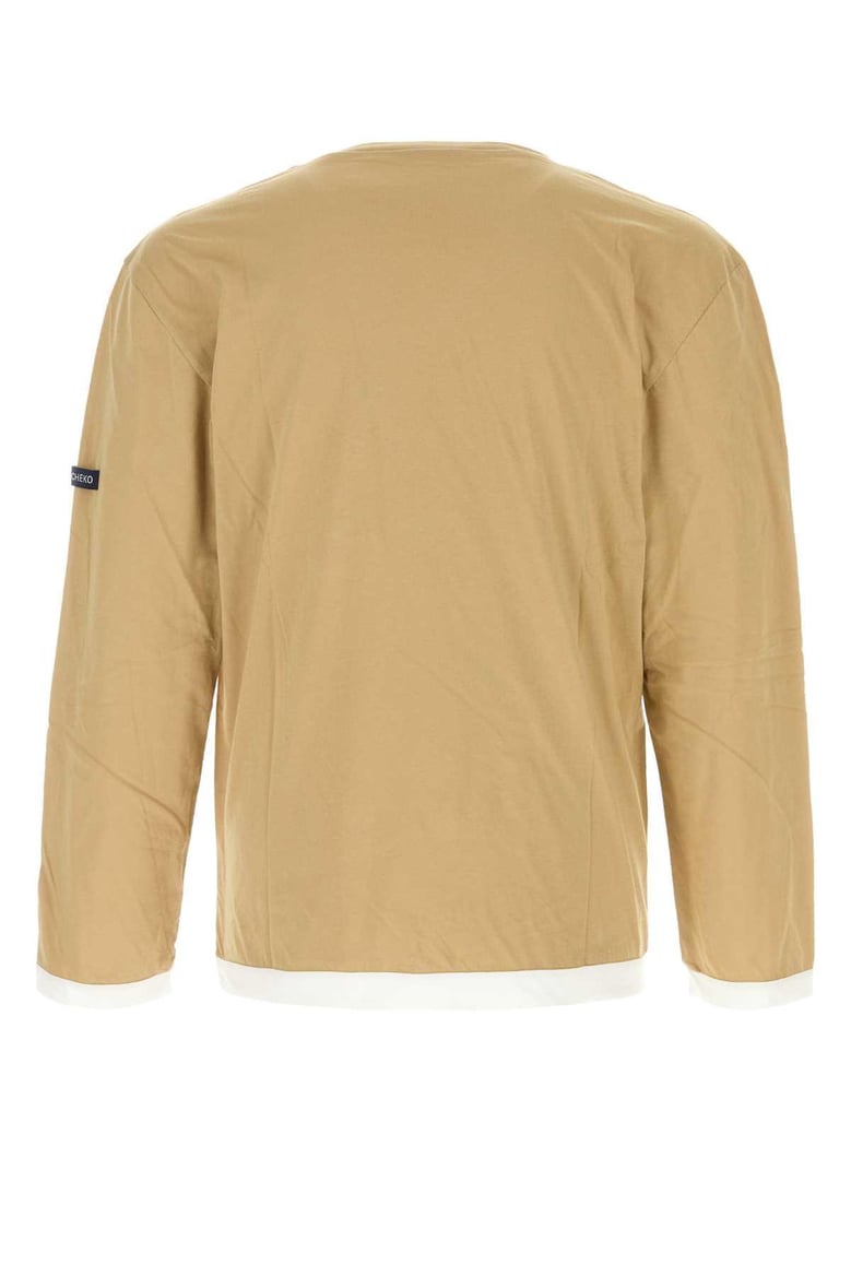 beige cotton t-shirt by Selfnex