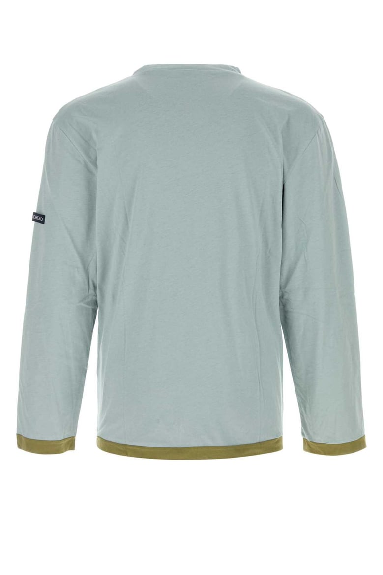 powder blue cotton t-shirt by Selfnex