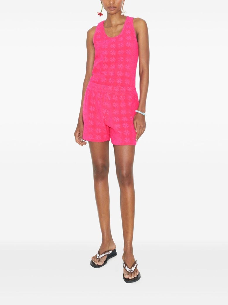 logo cotton shorts by Selfnex