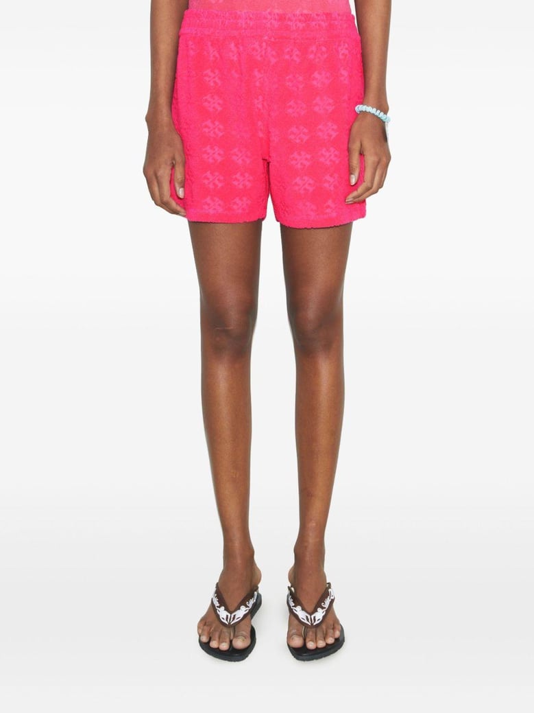 logo cotton shorts by Selfnex