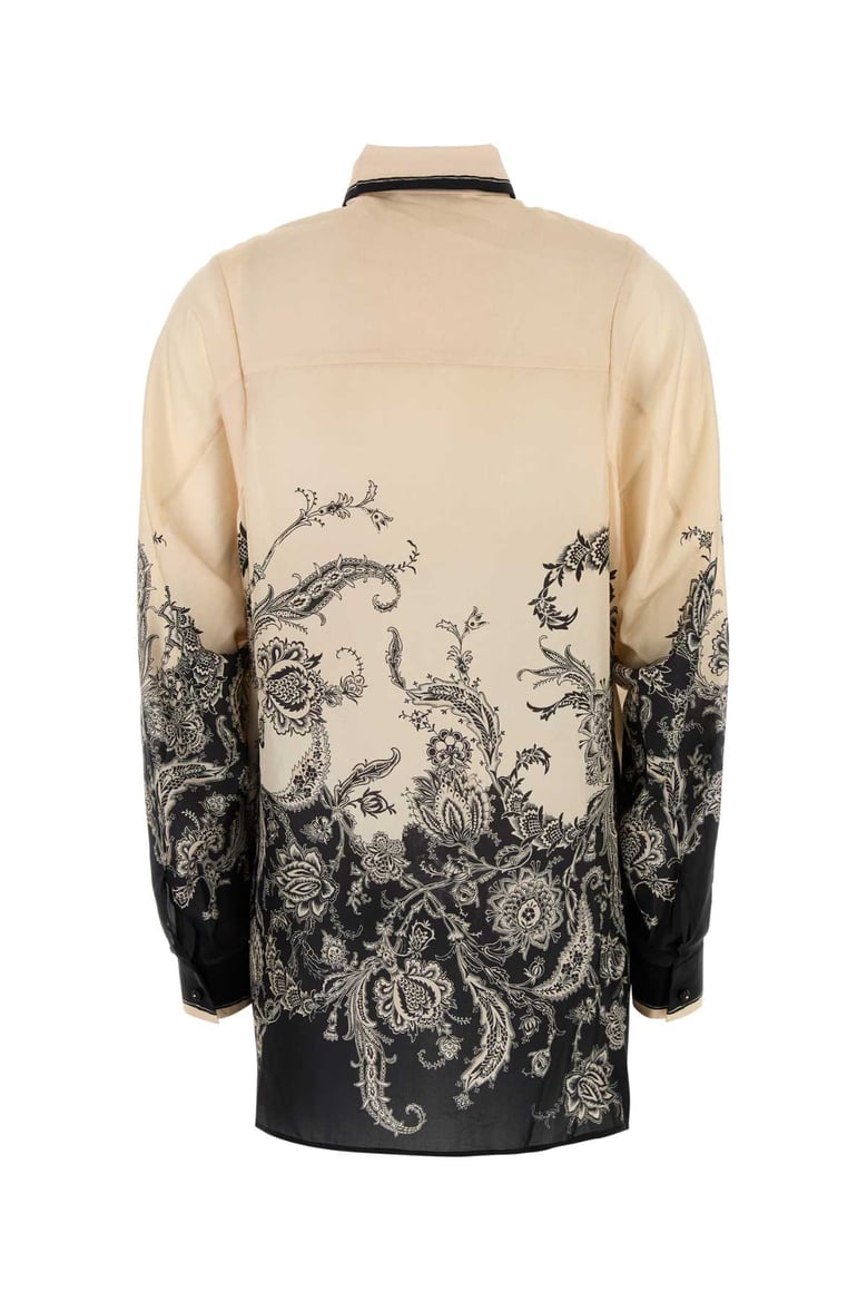 rhiannon printed silk shirt by Selfnex