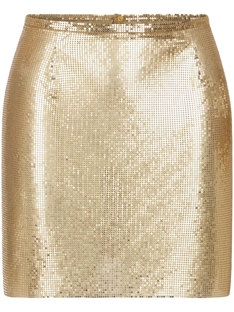 mini metallic skirt by Selfnex