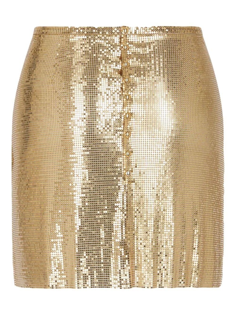 mini metallic skirt by Selfnex