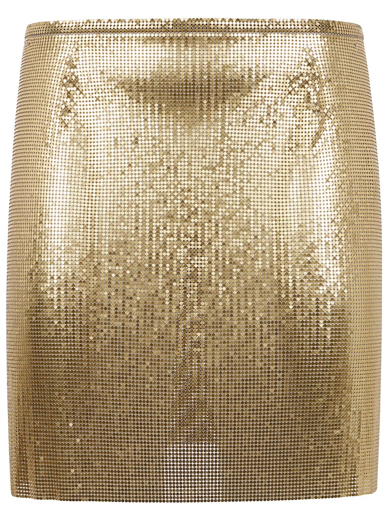 mini metallic skirt by Selfnex