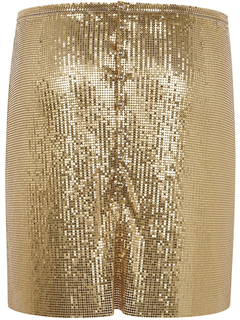 mini metallic skirt by Selfnex