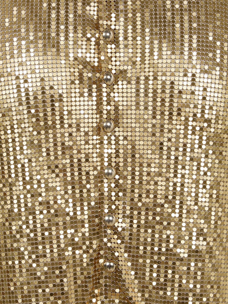 mini metallic skirt by Selfnex