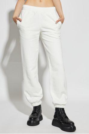 cotton trousers in white by Selfnex