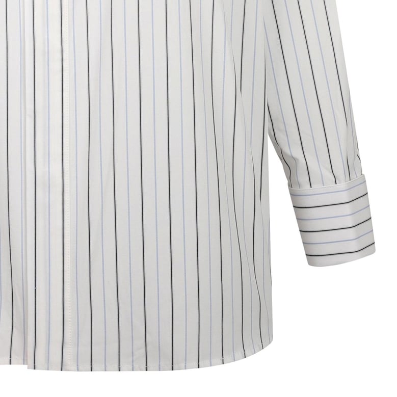 chemise oversize a plastron plisse by Selfnex