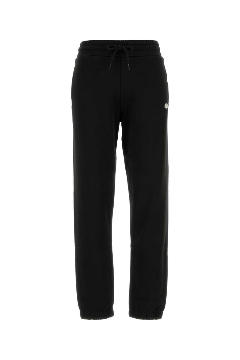 black cotton joggers by Selfnex