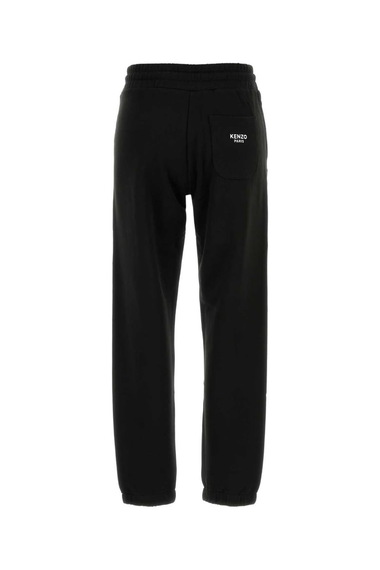black cotton joggers by Selfnex