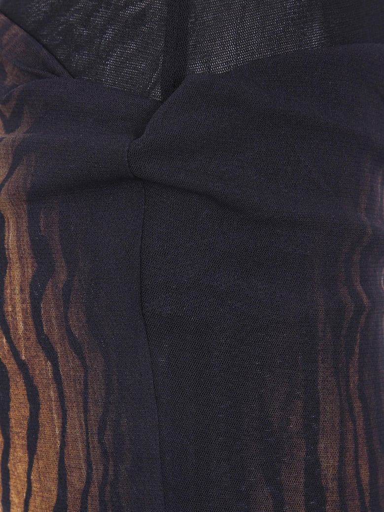 mesh skirt double layer printed wood by Selfnex