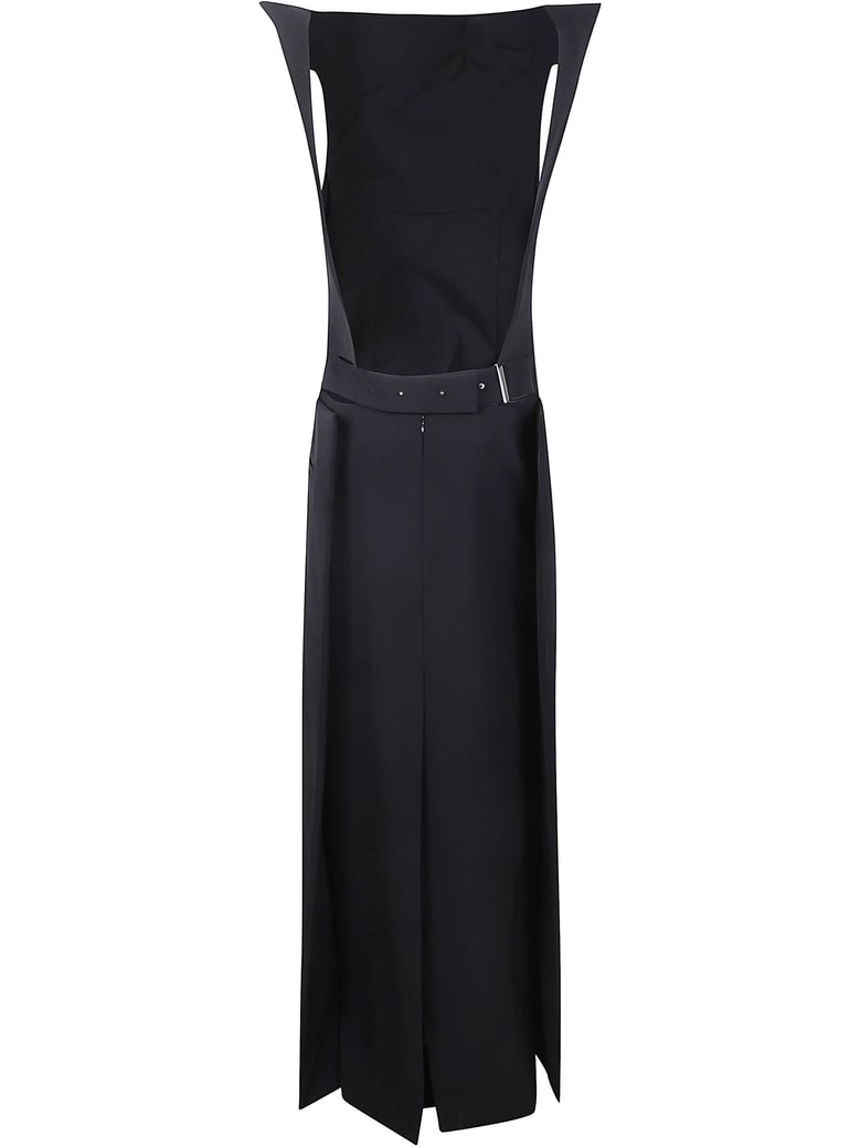 long backless dress with belt on the back by Selfnex