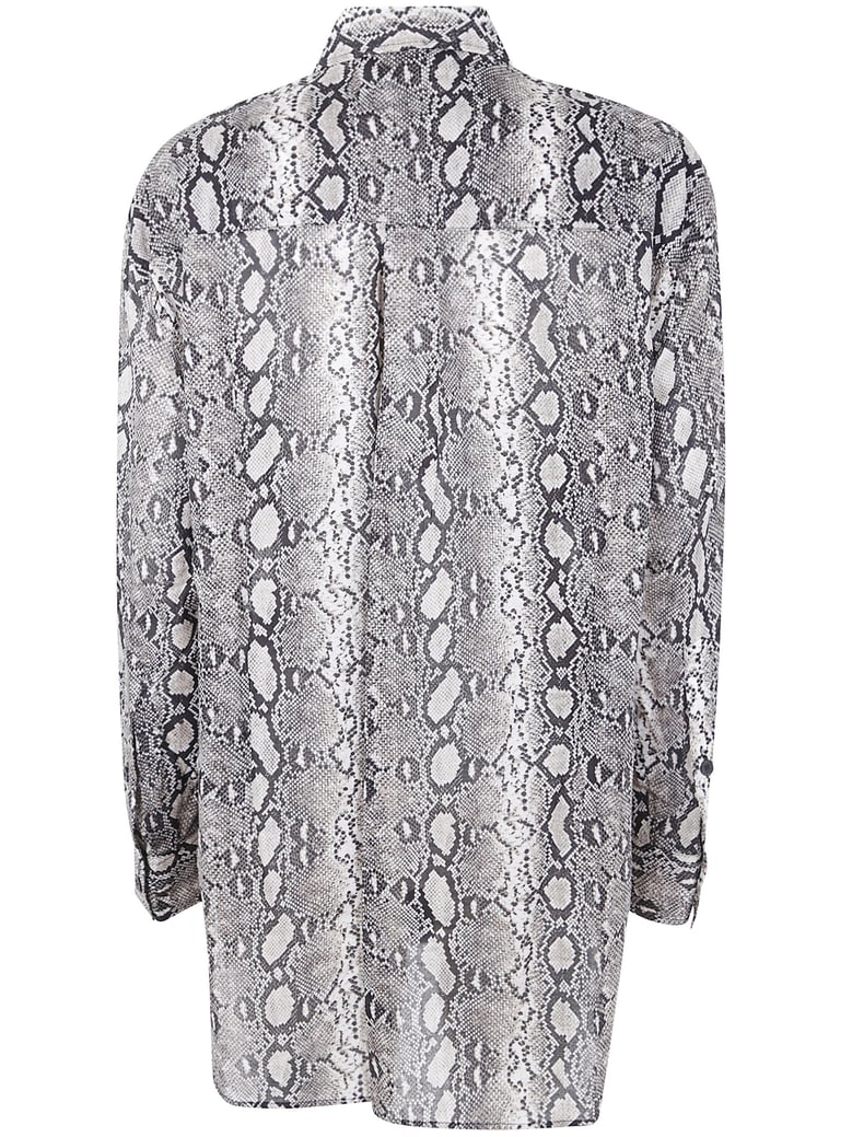 long sleeve oversized snake shirt by Selfnex
