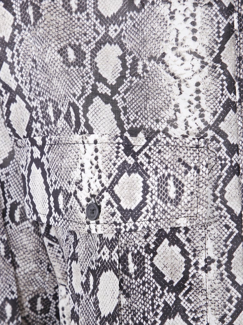 long sleeve oversized snake shirt by Selfnex