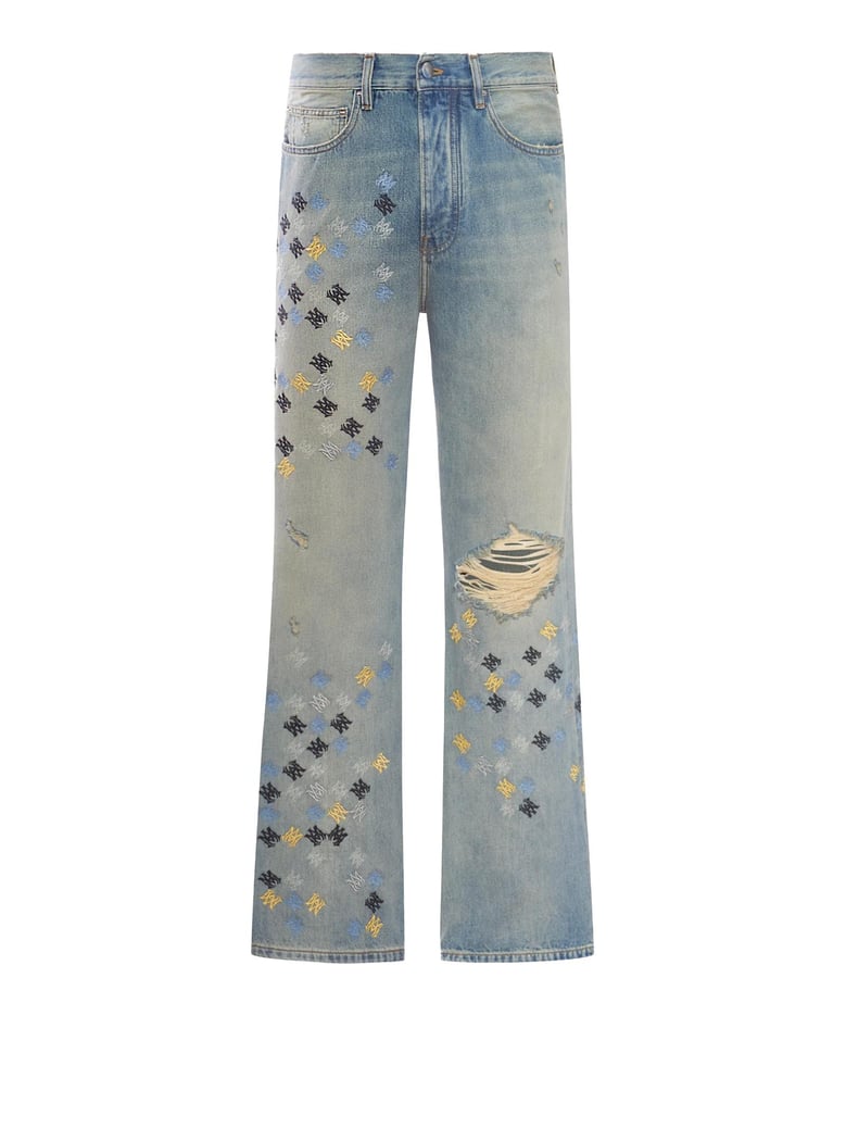 blue polyester jeans by Selfnex