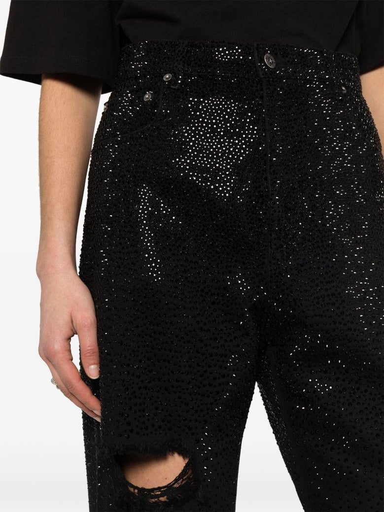 black cotton trousers by Selfnex