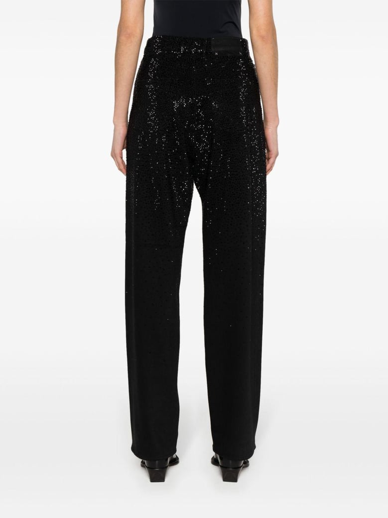 black cotton trousers by Selfnex