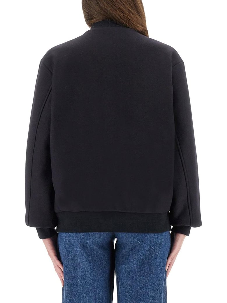 blue wool sweatshirts by Selfnex