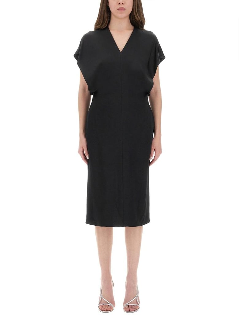 black acetate viscose dresses by Selfnex