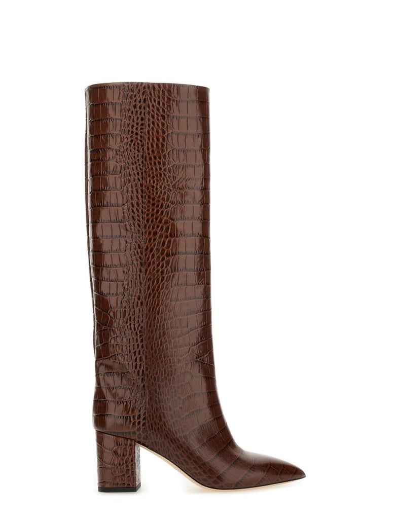 brown leather boots by Selfnex