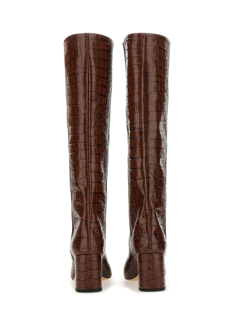 brown leather boots by Selfnex