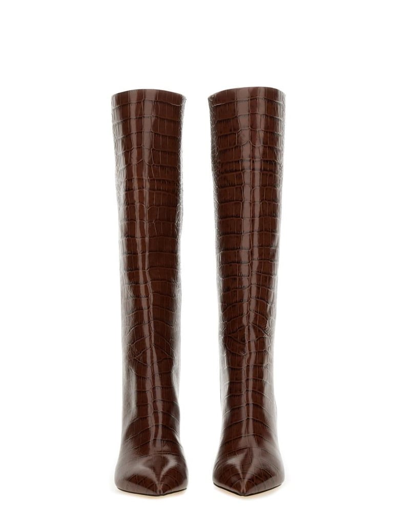 brown leather boots by Selfnex