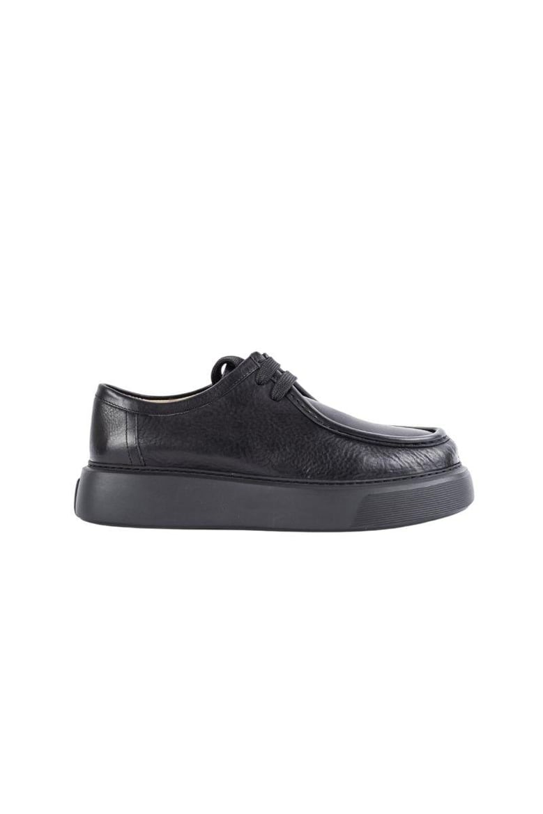 fernabee shoes crafted with premium italian black grained leather by Selfnex