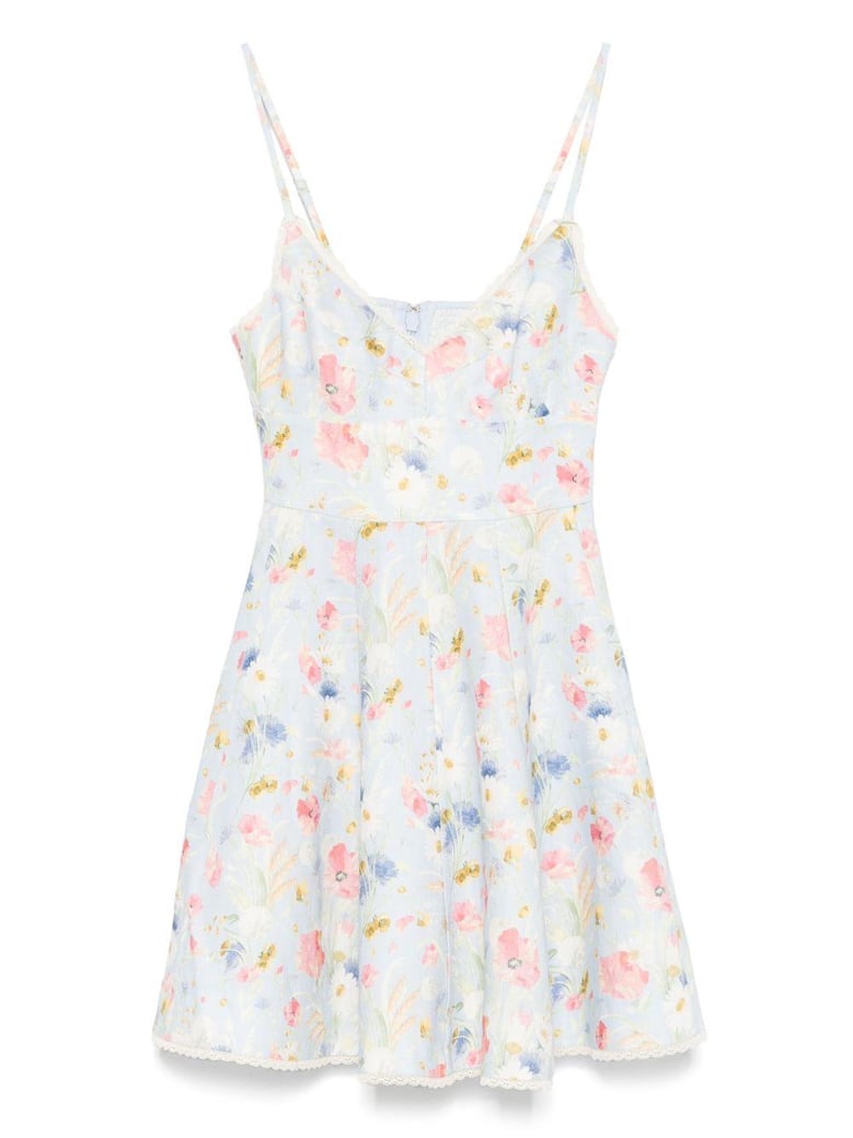 lucky linen mini dress by Selfnex