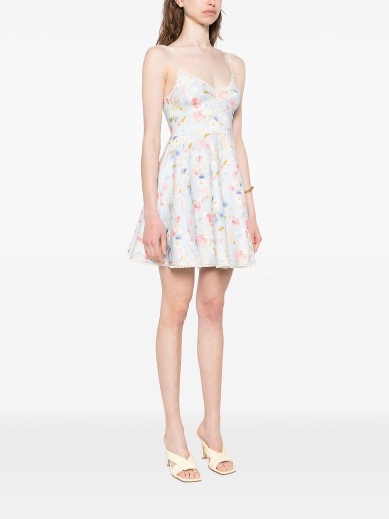 lucky linen mini dress by Selfnex