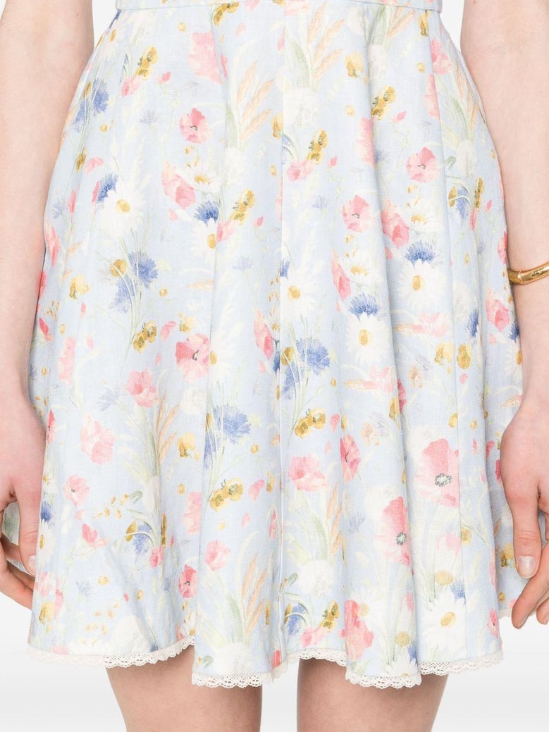 lucky linen mini dress by Selfnex