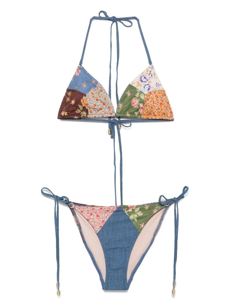 lucky printed bikini set by Selfnex