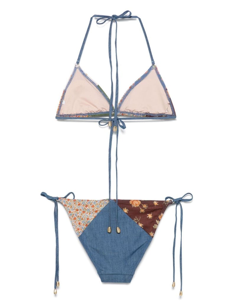 lucky printed bikini set by Selfnex