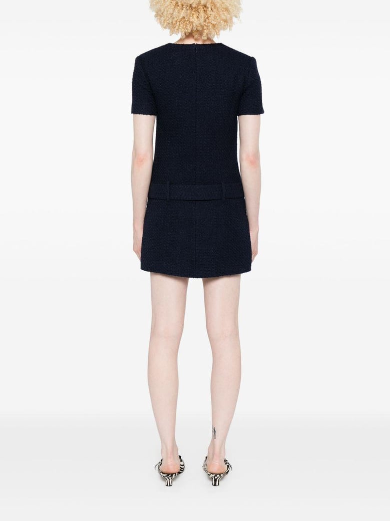 boucle mini dress by Selfnex