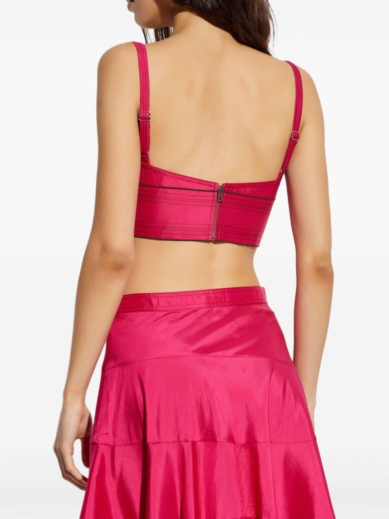 silk bra top by Selfnex