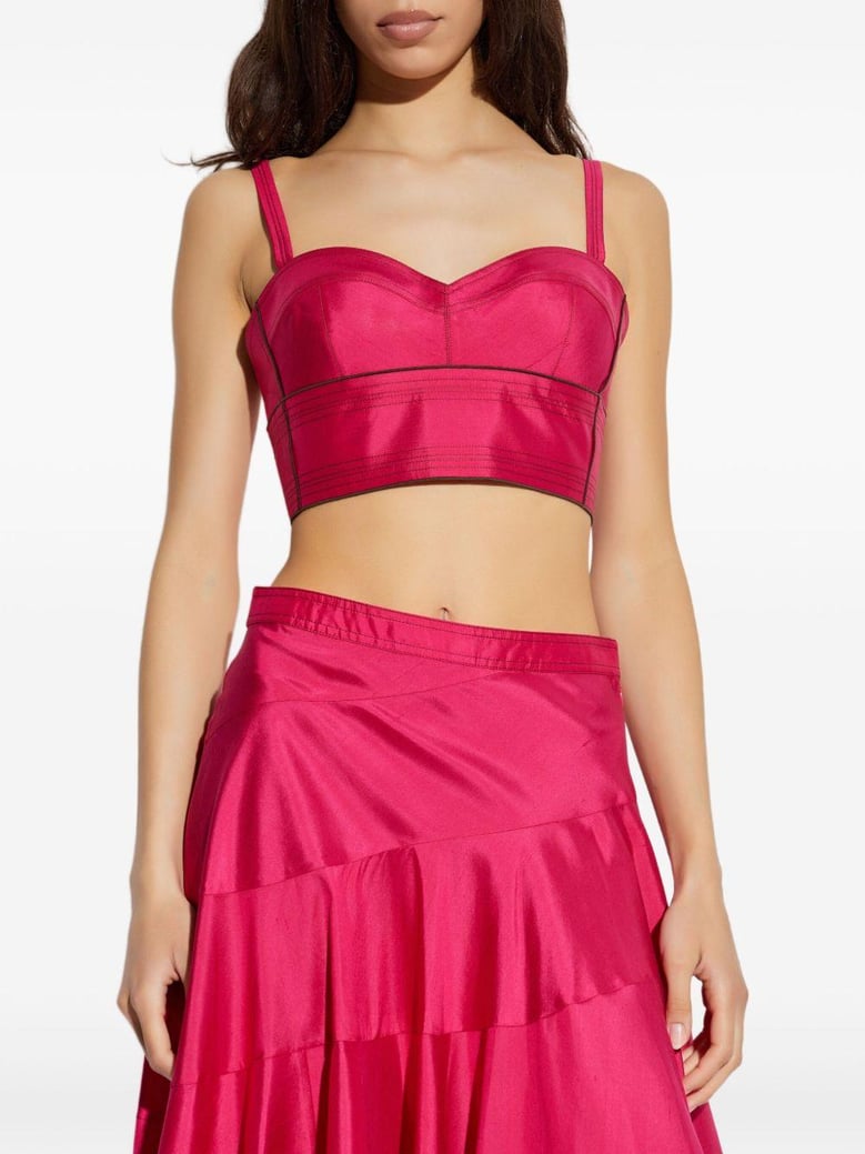 silk bra top by Selfnex
