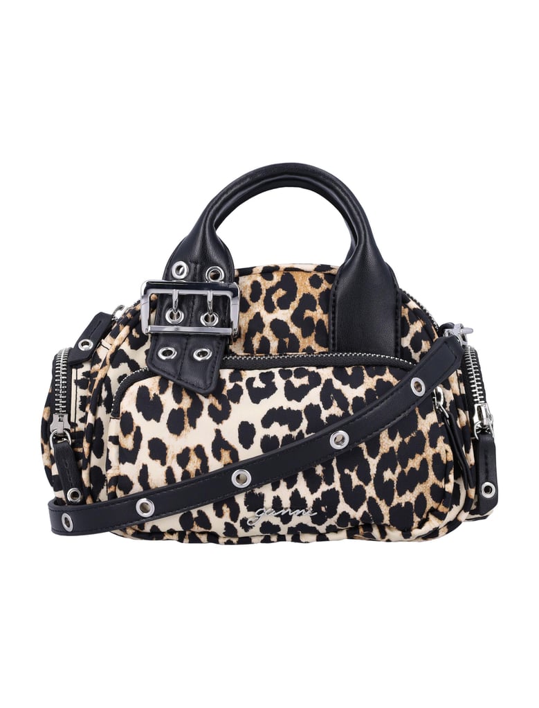leopard mini polochon bag by Selfnex