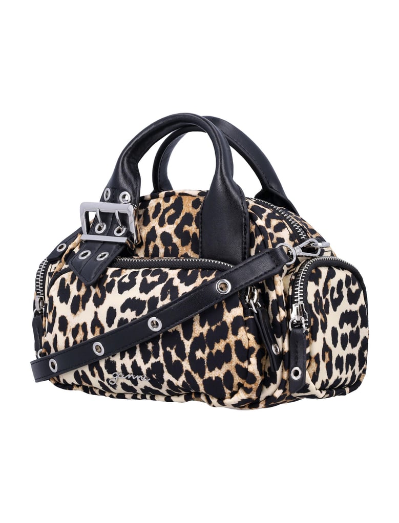 leopard mini polochon bag by Selfnex