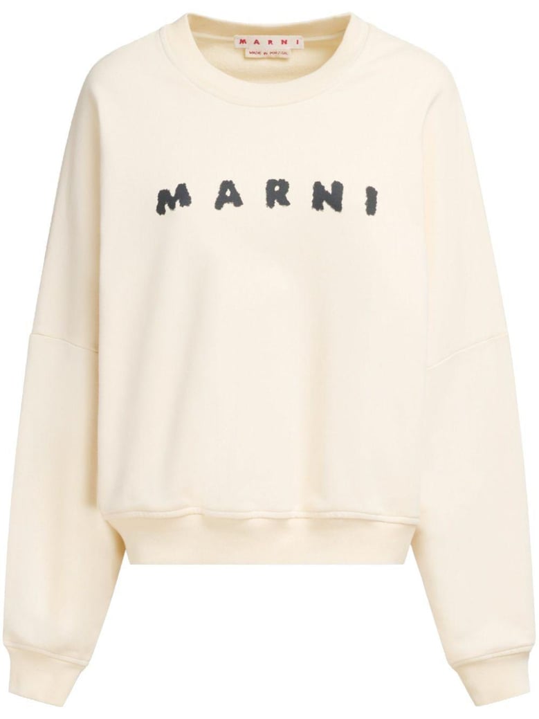 cotton sweatshirt with print by Selfnex