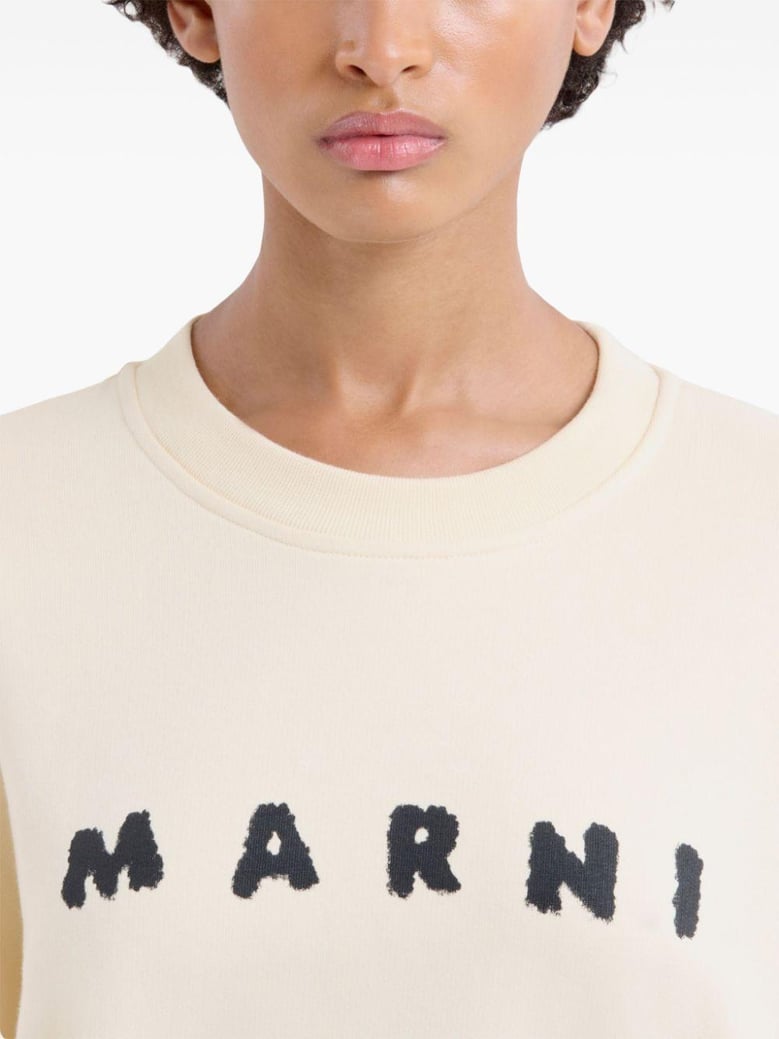 cotton sweatshirt with print by Selfnex