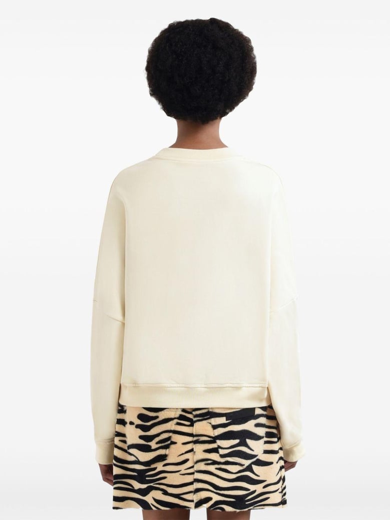 cotton sweatshirt with print by Selfnex