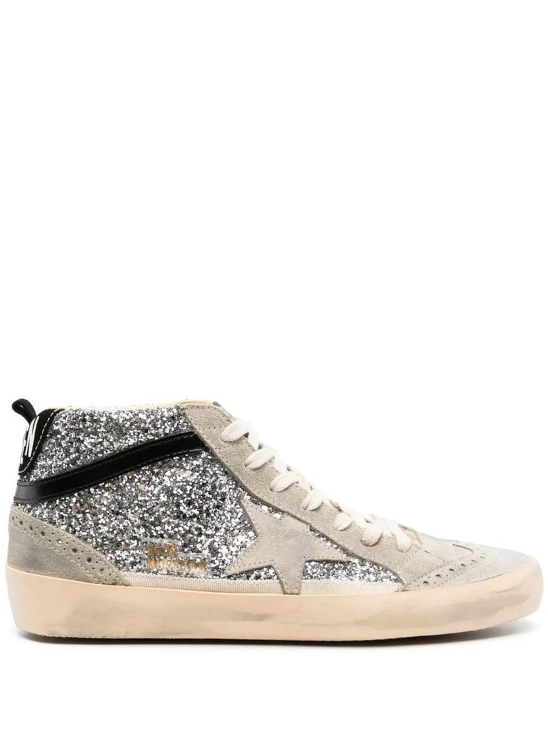 mid star glitter upper suede toe st by Selfnex
