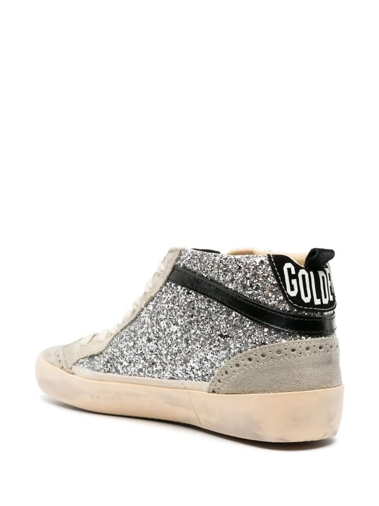 mid star glitter upper suede toe st by Selfnex