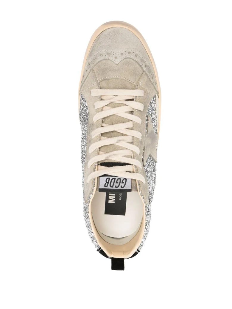 mid star glitter upper suede toe st by Selfnex