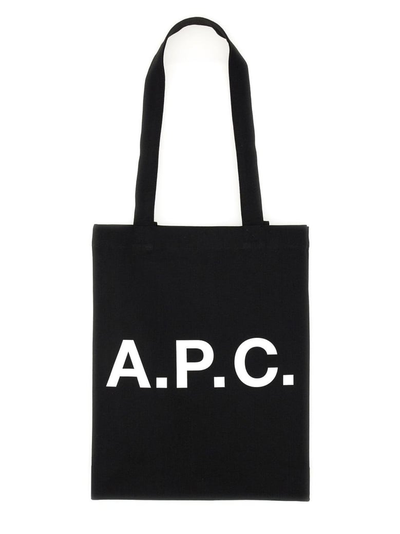 black canvas lou shopping bag by Selfnex