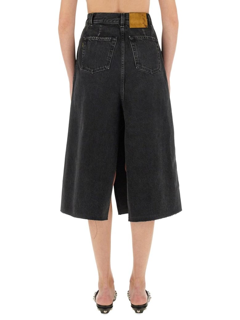 black cotton skirts by Selfnex