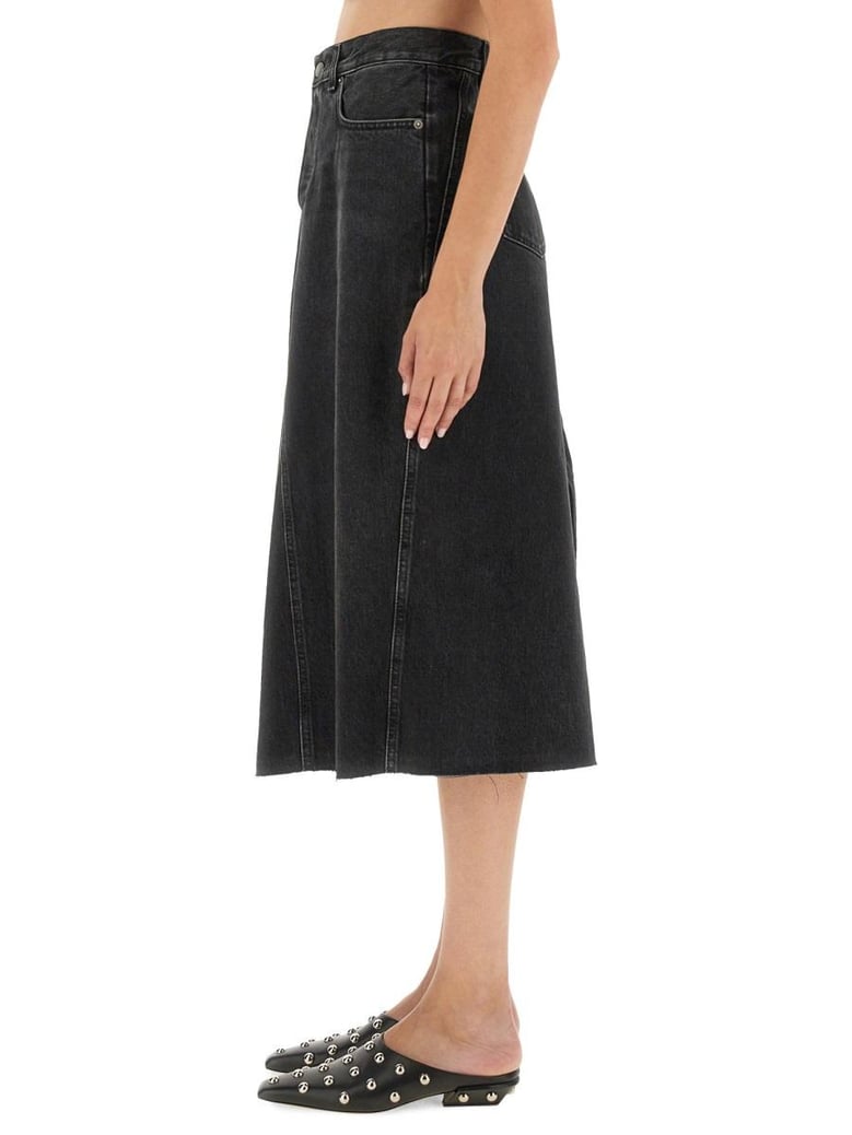 black cotton skirts by Selfnex