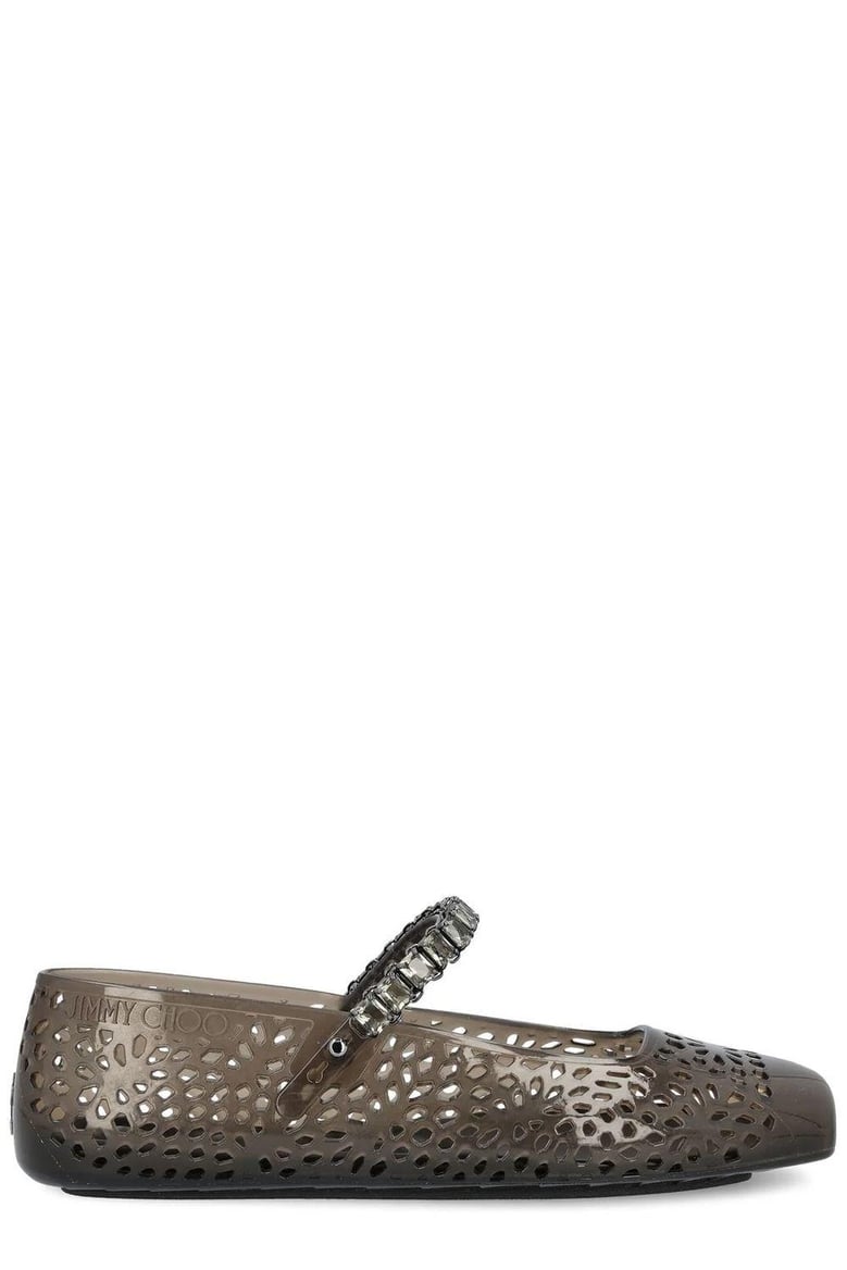 the jelly crystal ballet flats by Selfnex
