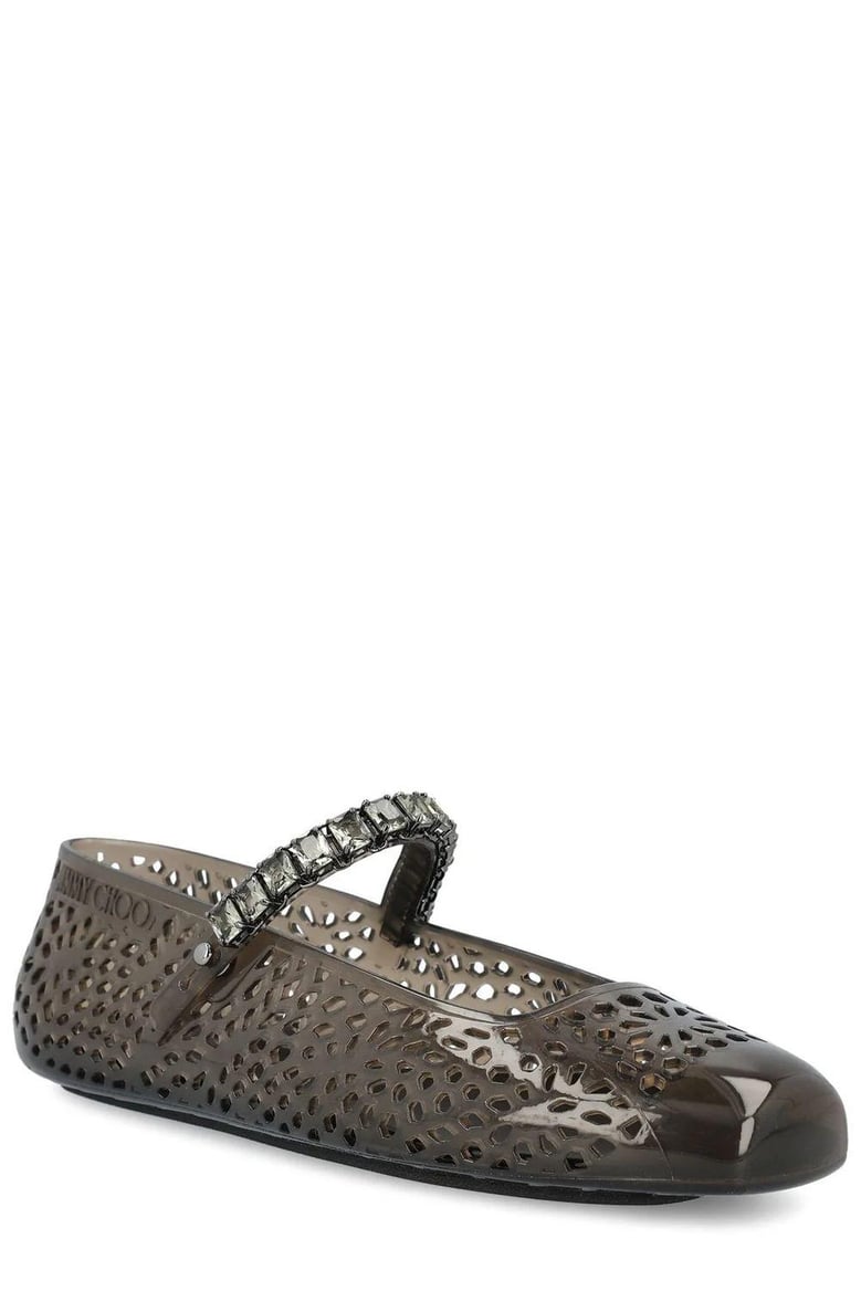 the jelly crystal ballet flats by Selfnex