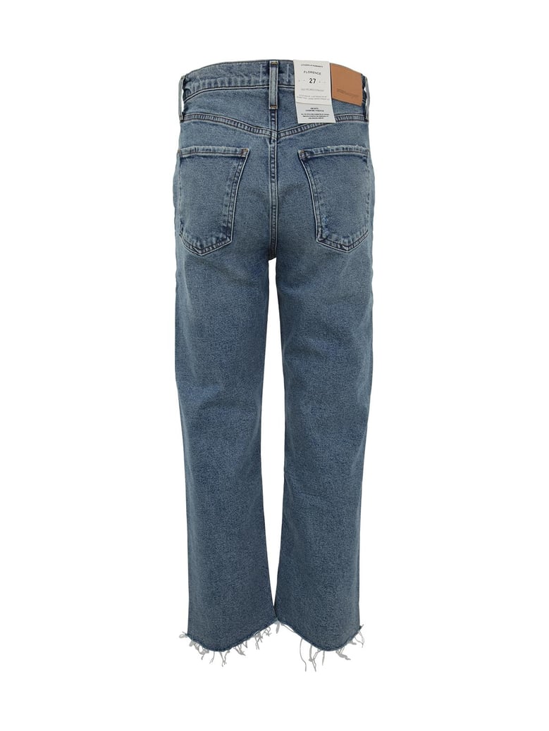 florence wide straight jeans by Selfnex