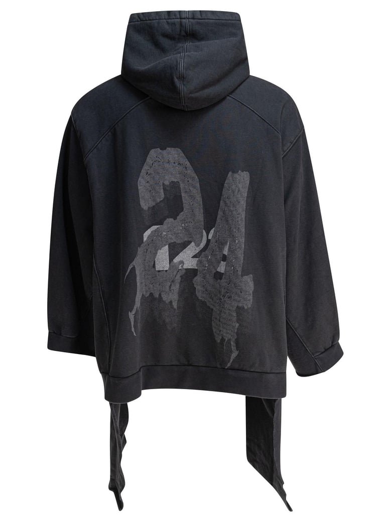 black cotton sweatshirt by Selfnex